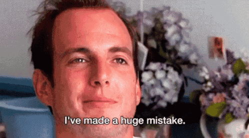 Gob Bluth saying &ldquo;I&rsquo;ve made a huge mistake&rdquo;